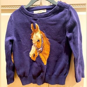 Hop and Henry Horse Sweater, Size XS Girls